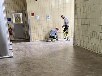 Baustelle Hawanger Käsegenuss
